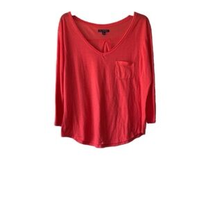American Eagle Outfitters coral Long Sleeve Tee